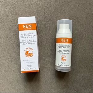 New ✨ REN Skincare Glycol Lactic Radiance AHA Renewal Mask, 1.7 fl oz